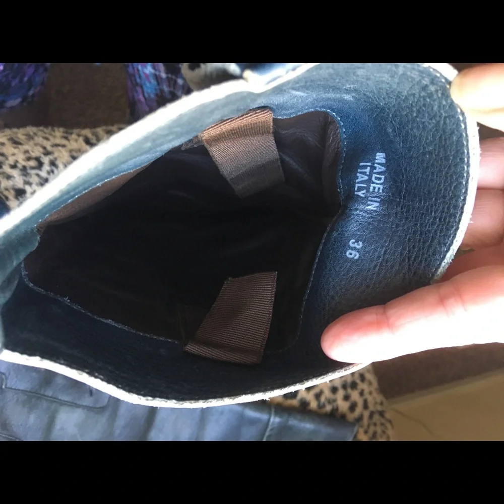 Golden Goose size 36 blue leather boots - Picture 8 of 10